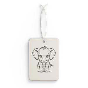 Elephant Car Air Freshener: New Car, Pine, Black Ice Scents image 2