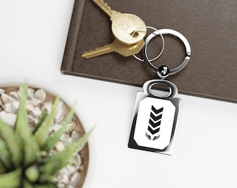 One Direction Photo Keychain, Dog Tag Style, Zinc Alloy