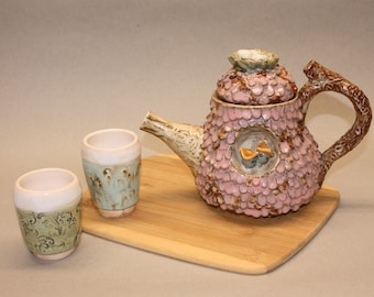 Pink Just a Swallow Teaset