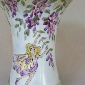 Garden Fairy Vase with Wisteria and Calendula image 1