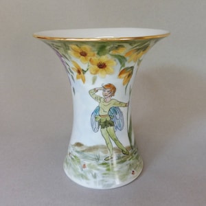 Garden Fairy Vase with Wisteria and Calendula image 2