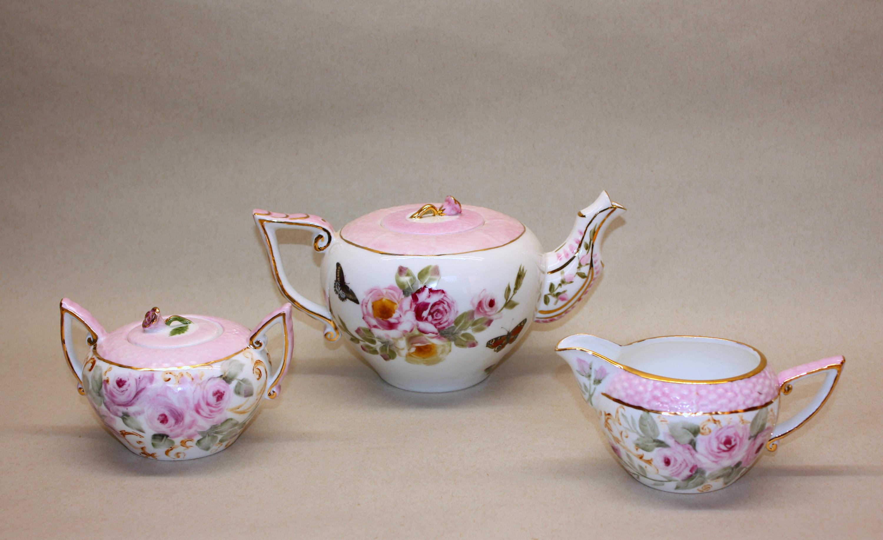   ラベンダーローズ　ティーセット ピンクローズティーセット - Etsy 日本