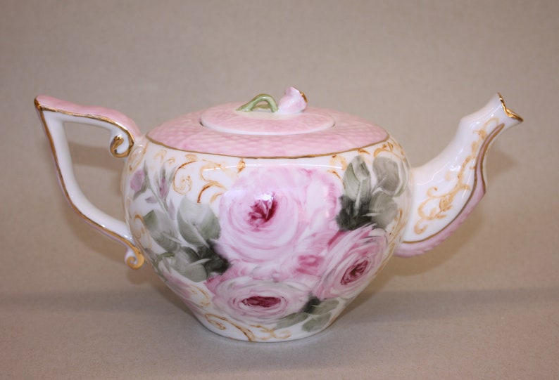 Pink Rose Tea Set Etsy