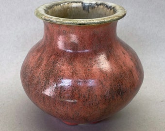 Coral Red Vase