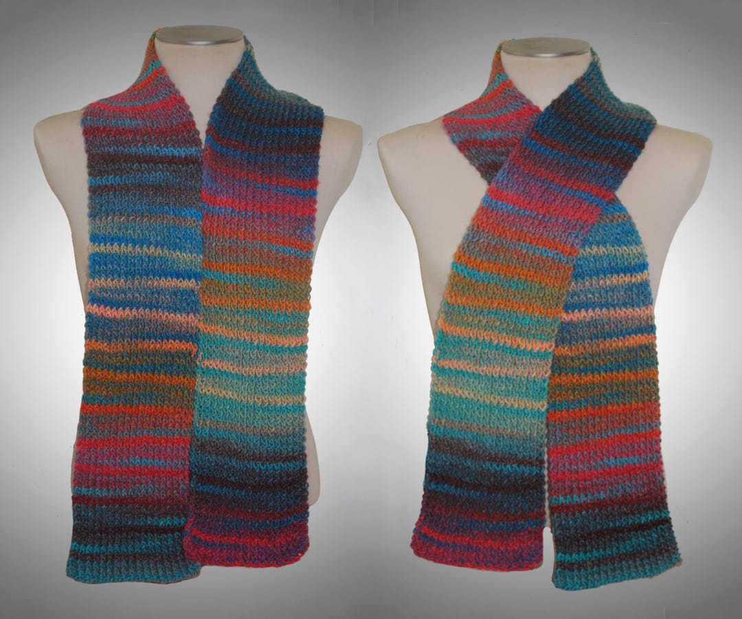 Hand Knitted Winter Scarf, Soft & Squishy, Double Knit - Etsy