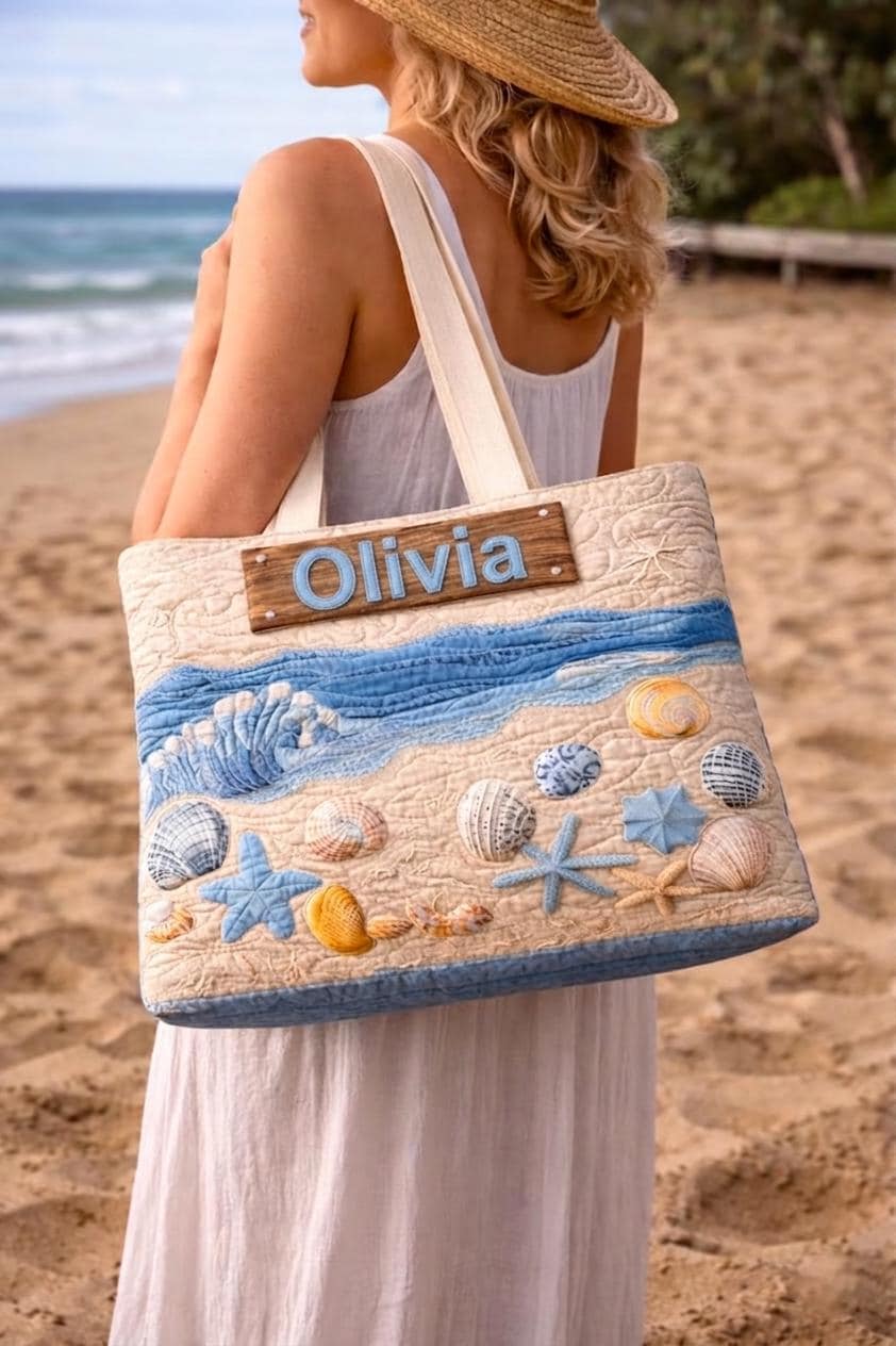 Quilted Tote Bag Personalized - Etsy