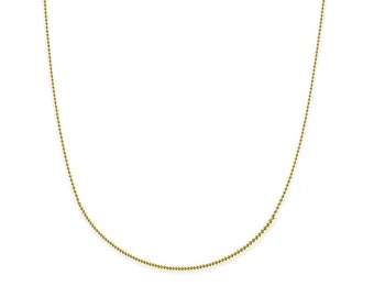 Petite Gold Ball Chain, Small Ball Cain, Chain For Pendant, Petite Necklace