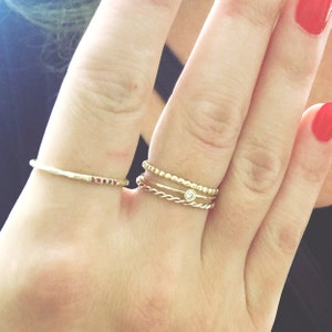 Gold Band, Organic Ring, Wedding Band, Color Stones, Diamonds Band, Gold Ring, Tula Jewelry image 4