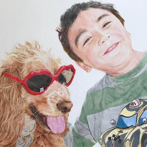 Custom colored pencil portrait