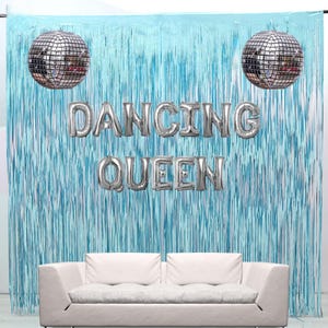 Dancing Queen Bachelorette Decor Set| Mamma Mia Theme Bach Party Last Disco Silver 60s 70s Retro Groovy 80s 90s Balloons 17th birthday