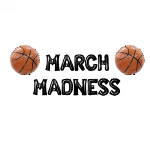 März Madness Banner 16 Zoll |Basketball Mottoparty NBA Basketball-Thema Party Sport-Thema Party Dekor Seine Madness NBA-Themaparty