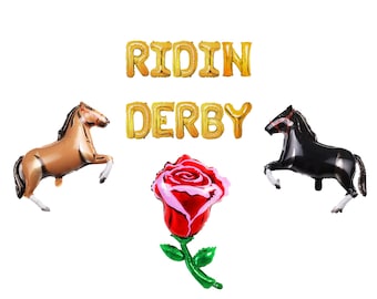 Ridin Derby Banner: Horse Racing Party Decorations