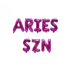 Aries Szn banner 16 inches | Zodiac Aries Season Birthday  | Horoscope Astrology Bday Party Decor