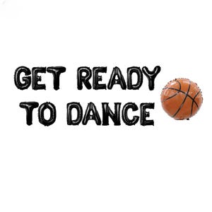 Machen Sie sich bereit, Banner zu tanzen 16 Zoll |Basketball Mottoparty PNG Basketball-Thema Party Sport-Thema Partydekor Es ist Wahnsinn NBA-Themaparty
