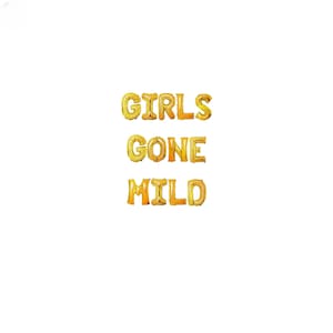 Girls Gone Mild banner 16 inches non-floating | Bachelorette Bach Party Ideas Sleepover Party Decor Slumber Party Birthday Party Decor