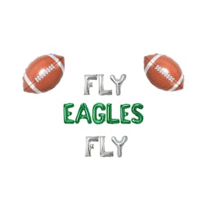 Fly Eagles Fliegenbanner 16 zoll | Philadelphia Eagles Go Vögel NFL Party Dekor 2025 Super Bowl Football Thema Party Go Philly Adler