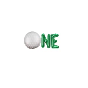 One 1st Birthday Golf banner 16 inches | Golf Theme Party Golf Baby First Birthday  | Golf Balloon Partee on Bday Party Decor