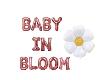 Banner Baby in Bloom: babyshower met bloemen (16 inch)