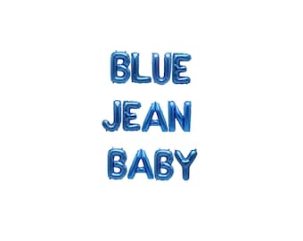 Blue Jean Baby Banner, Blue Jean Themed Baby Shower Decorations Denim party Decor