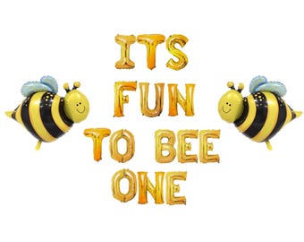 Its Fun To Bee One banner 16 inches |Bee Theme 1st birthday Party Queen Bee Birthday Party Idea
