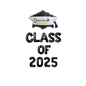 Klasse von 2025 Abschluss Banner 16 Zoll | Abschlussfeier Jahrgang 2025 Mottoparty Doktor Master Bachelor of Science Abschluss