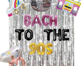 90s Theme Bachelorette Balloon Set: Disco Party Decorations