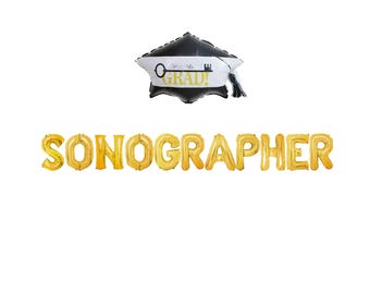 Sonographer Banner for Ultrasound Tech Party, DMS Gifts, Graduation Decor, Congrats class of 2026