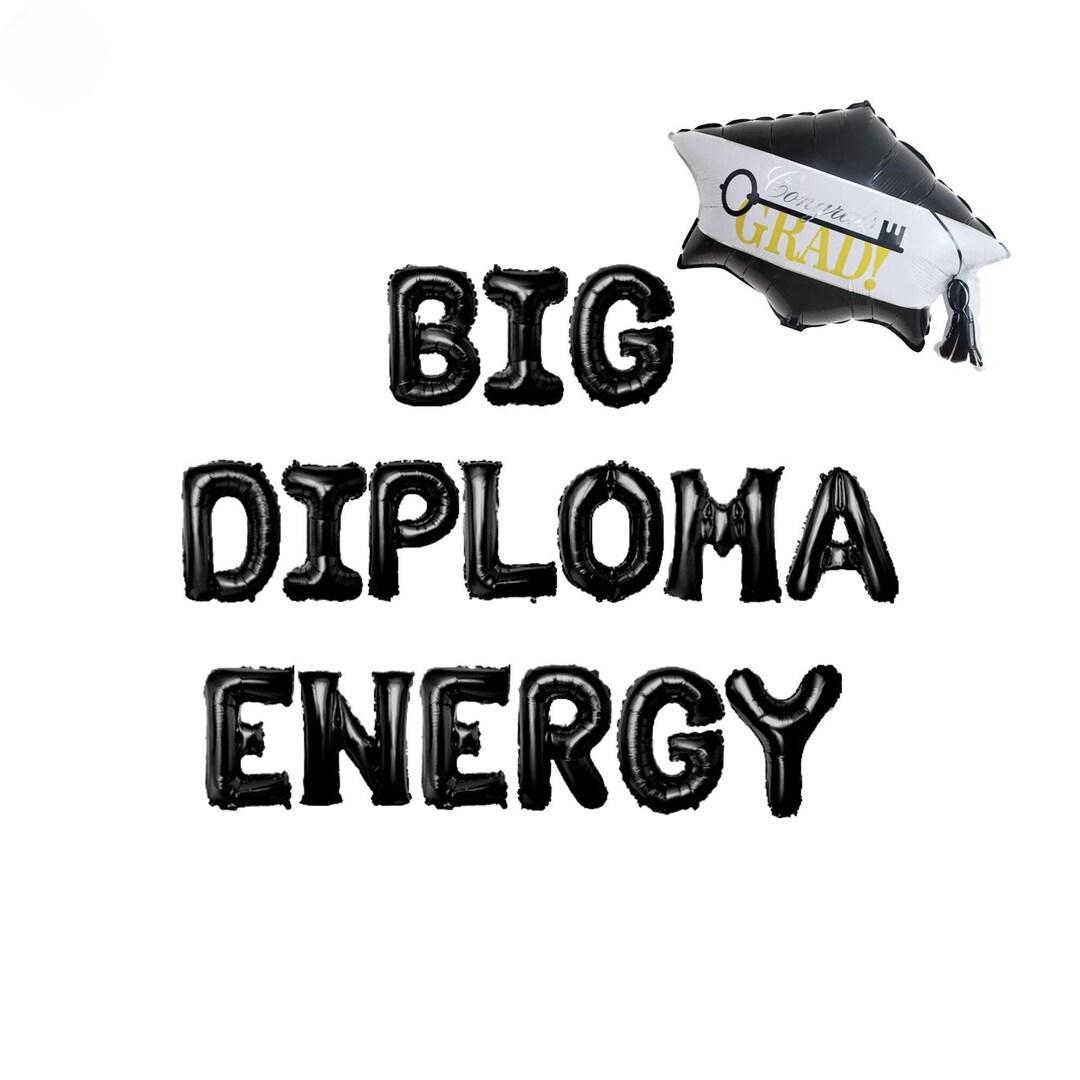 Big Diploma Energy Graduation Banner: 2025 Theme Party Decor - Etsy