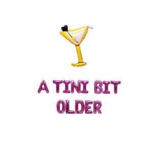 Striscione di compleanno Martini: decorazioni per feste &quot;Un po&#39; più vecchie&quot;