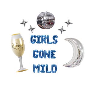 Girls Gone Mild banner 16 inches non-floating | Spa Bachelorette Bach Party Ideas Sleepover Party Decor Slumber Party Birthday Party Decor