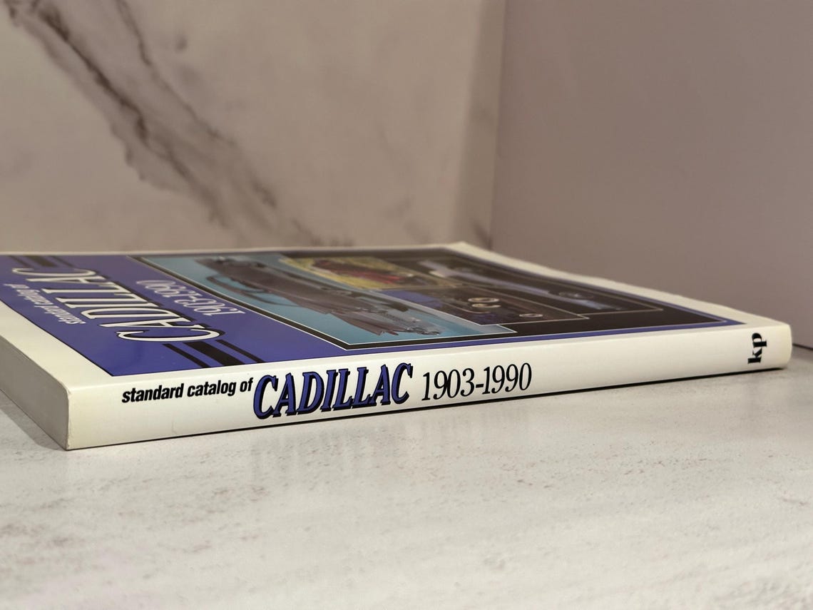 Vintage First Edition Cadillac Catalog 1903 to 1990 Etsy