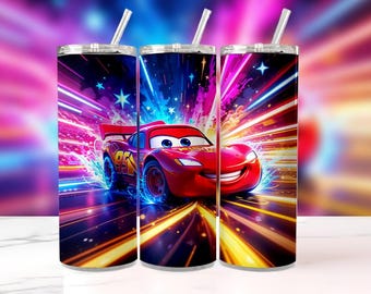 Vaso de Rayo McQueen - Vaso de la película Cars de Disney, artículos para beber para niños, vaso de carreras Pixar, coleccionable de Rayo McQueen, regalo perfecto para fans