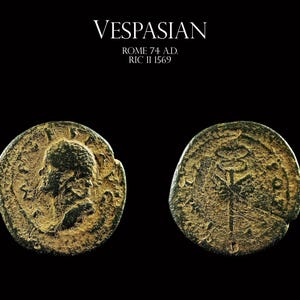 Roman Emperor Vespasian Quadrans minted in Rome 74 A.D.
