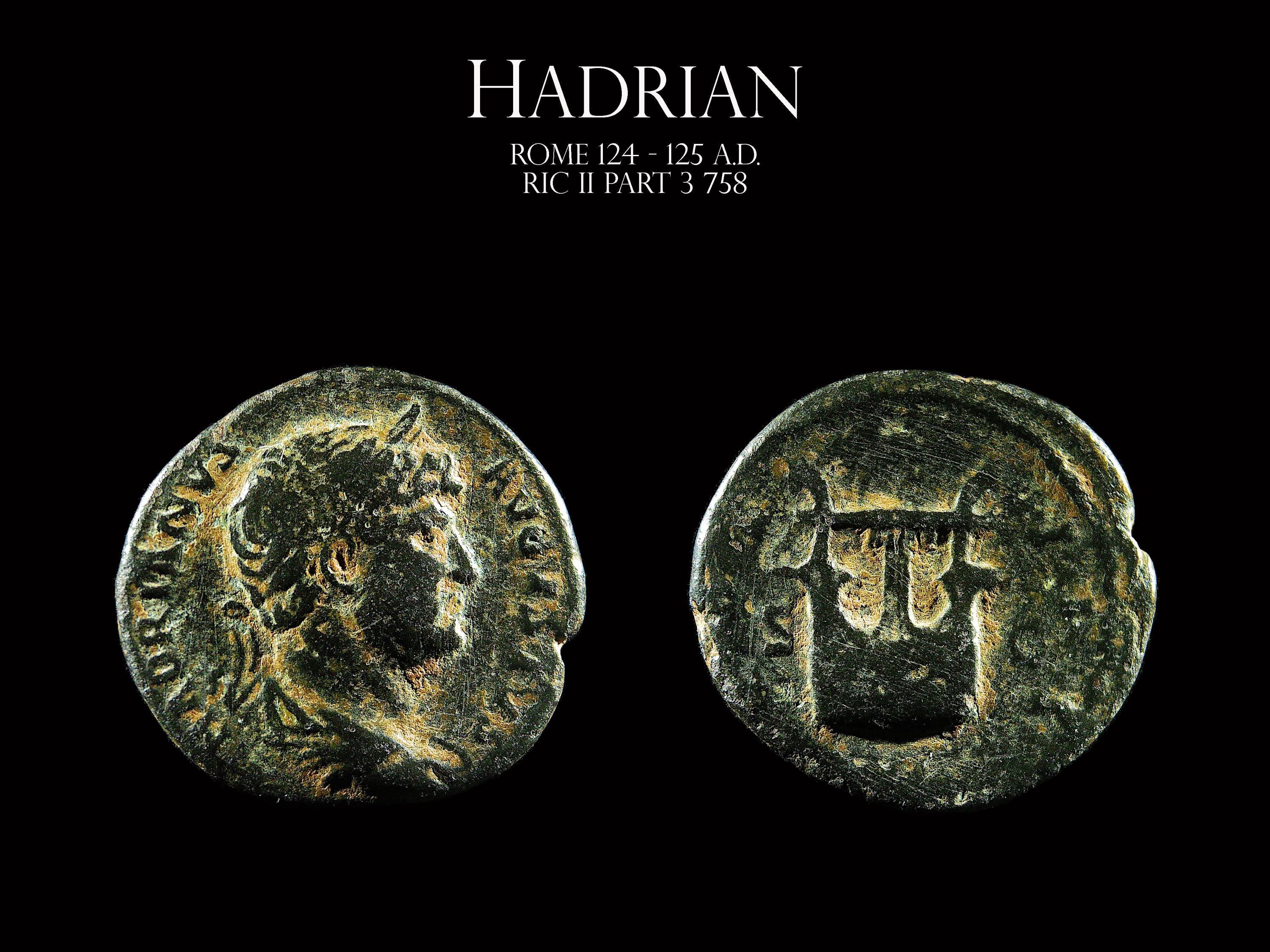 Real Ancient Roman Coin - Hadrian 124 - 125 A.D. - Etsy