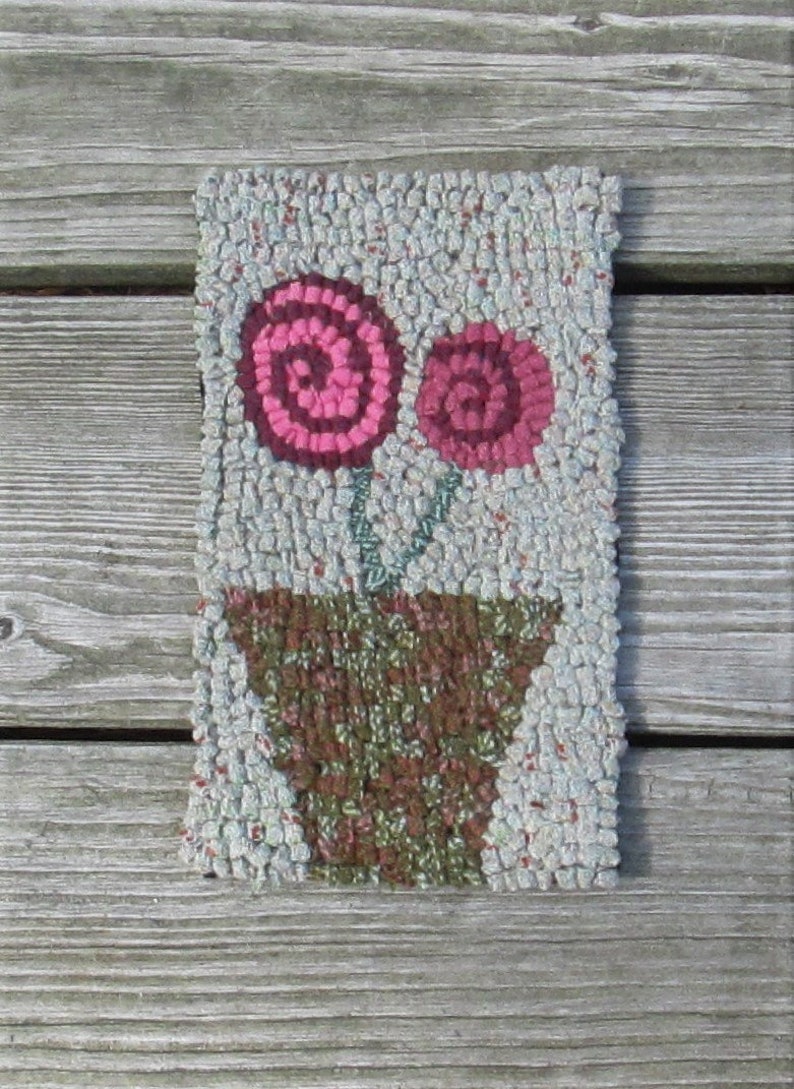 Beginner Primitive Rug Hooking Kit with 6 Cut Wool Strips & Etsy