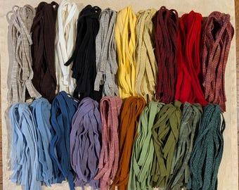 500 #6 Twenty Color Stash Starter  Rug hooking or punch needle wool fabric strips