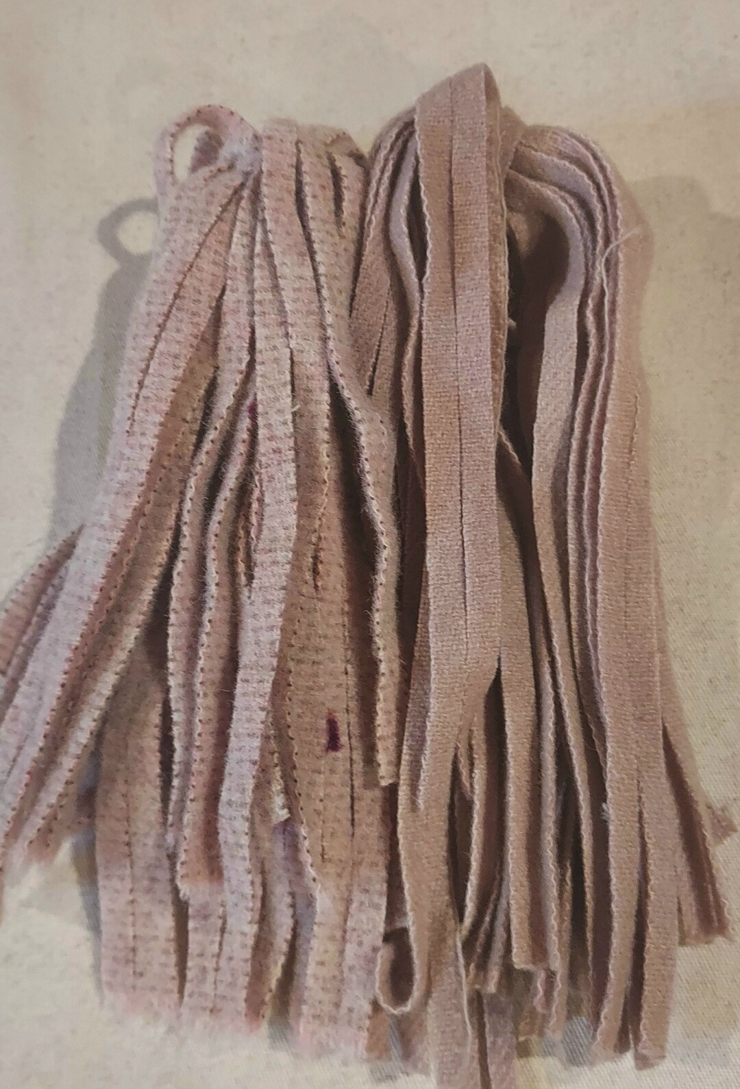 50 8 Textured and Solid Flesh Tones Felted Rug Hooking or Punch Needle ...