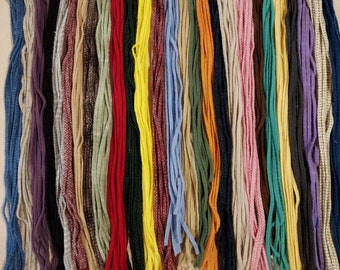 200 #4  Multiple Colors Mix  Rug Hooking or Punch Needle Hooking Wool Fabric Strips