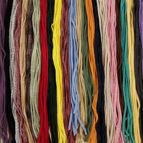 200 bandes de tissu de laine mélangées n° 4 avec crochets ou aiguilletage pour tapis