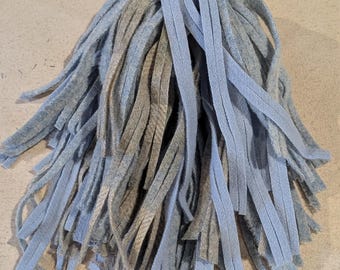 100 #6 Soleado con posibilidad de nubes, tiras de tela de lana para alfombras con gancho o aguja perforadora