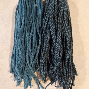 100 #4  Two for teals  Felted Wool  Fabric Strips for Rug Hooking or Punch Needle