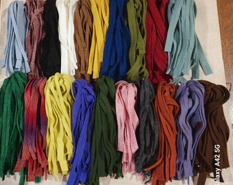 500 #8 Twenty Color Stash Starter Rug hooking or punch needle wool fabric strips