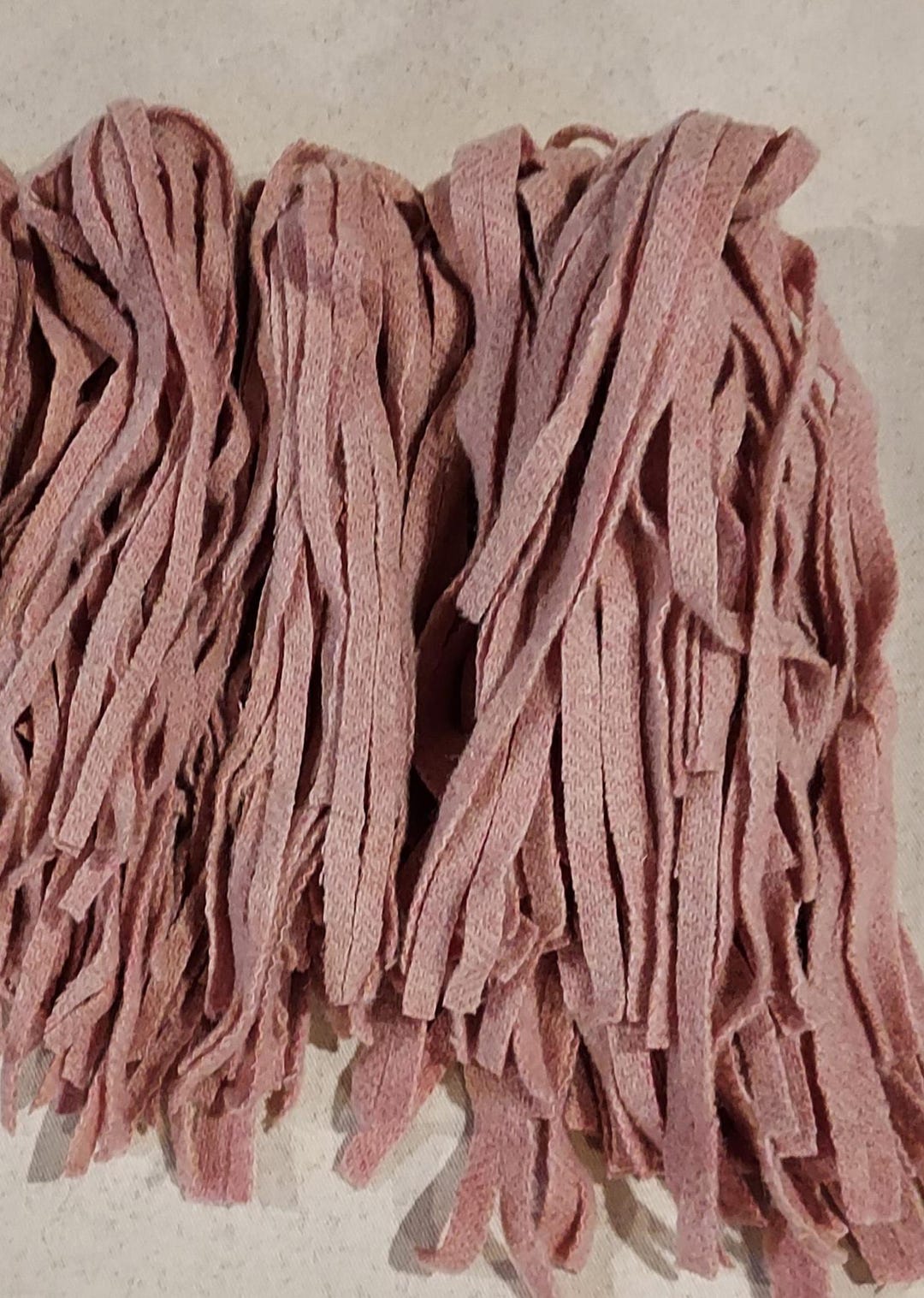 50 Antique Rose Felted Rug Hooking or Punch Needle Wool Fabric Strips ...
