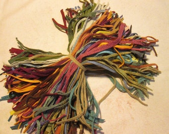 200 tiras de tela de lana para alfombras de varios colores n.° 6, para enganchar o perforar con aguja
