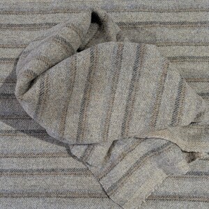 Primitive Wolf Gray stripe felted fat quarter wool fabric for rug hooking, quilting, applique, fiber art
