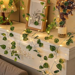 2M 5M 10M Leaf String Lights, Decorative Fairy Lights, Indoor Outdoor Wedding Party Room Decor Lights