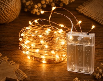 1/2/3/5/10M Fairy String Light, LED Decorative Lights for Bedroom, Wedding, Garden Party, Indoor Outdoor Decor
