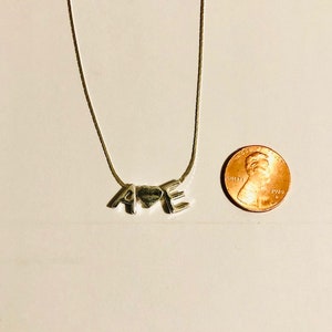 NEW** Two Initial separated by heart Necklace, Silver Initial, Letter Necklace, Silver Necklace, Initial, Name Necklace, Dainty Necklace,