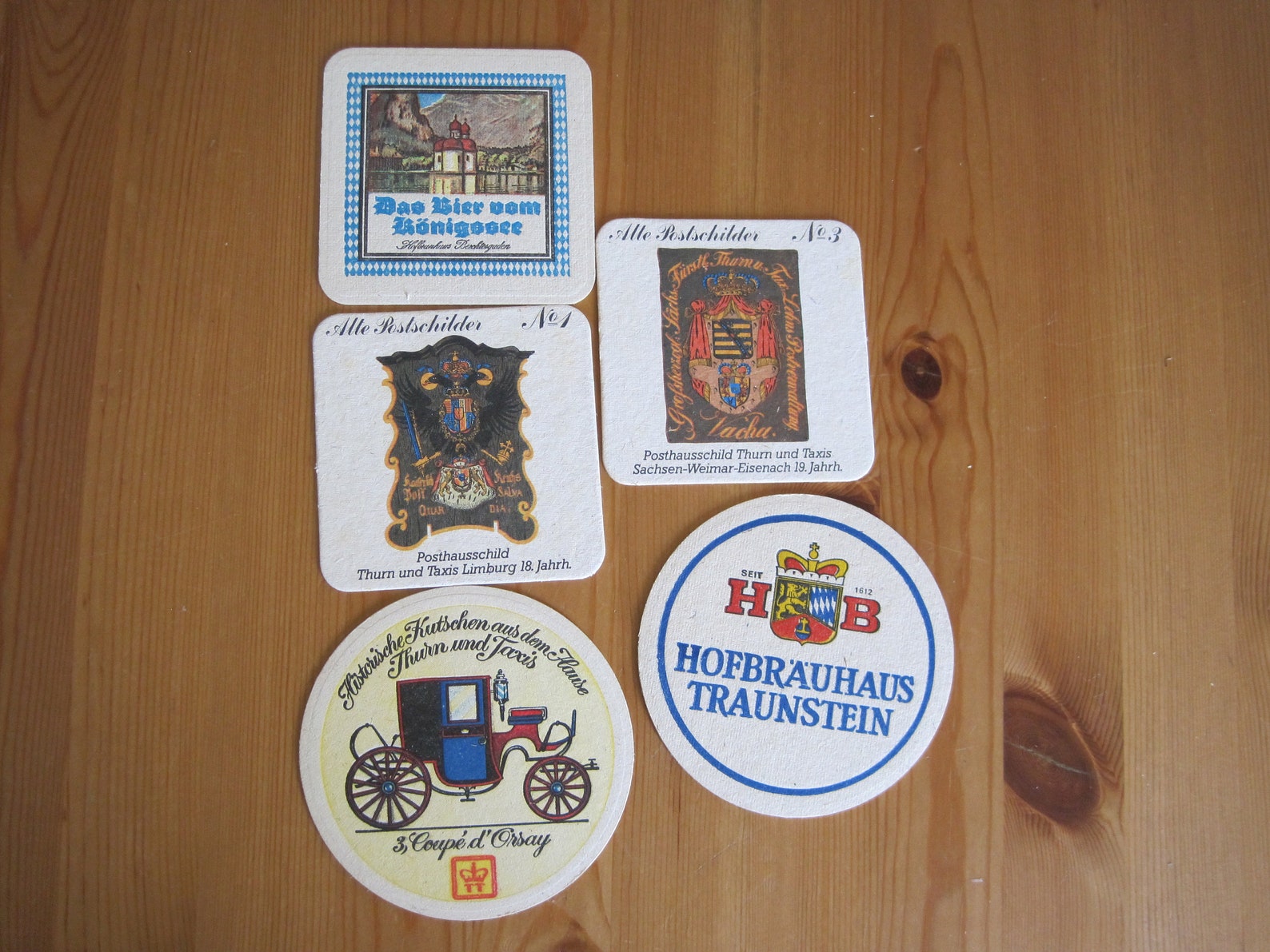 Vintage German Beer Coasters Brewery Hofbrau Lot of 40 Unused Etsy