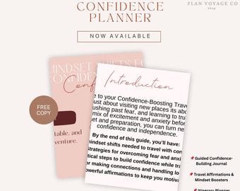 Confidence Boosting Travel Guide, Solo Travel Planner, Traveler Journal, Travel Itinerary, Travel Affirmations Journal & Safety Tips